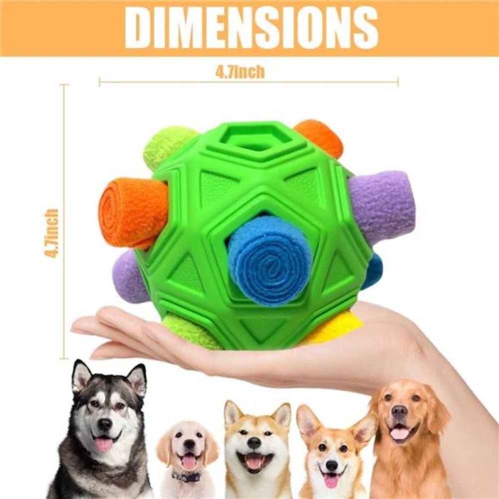 Dog Snuffle Ball-Interactive Puzzle Dog Toys Encourage Natural Foraging Skills - Picture 3 of 8